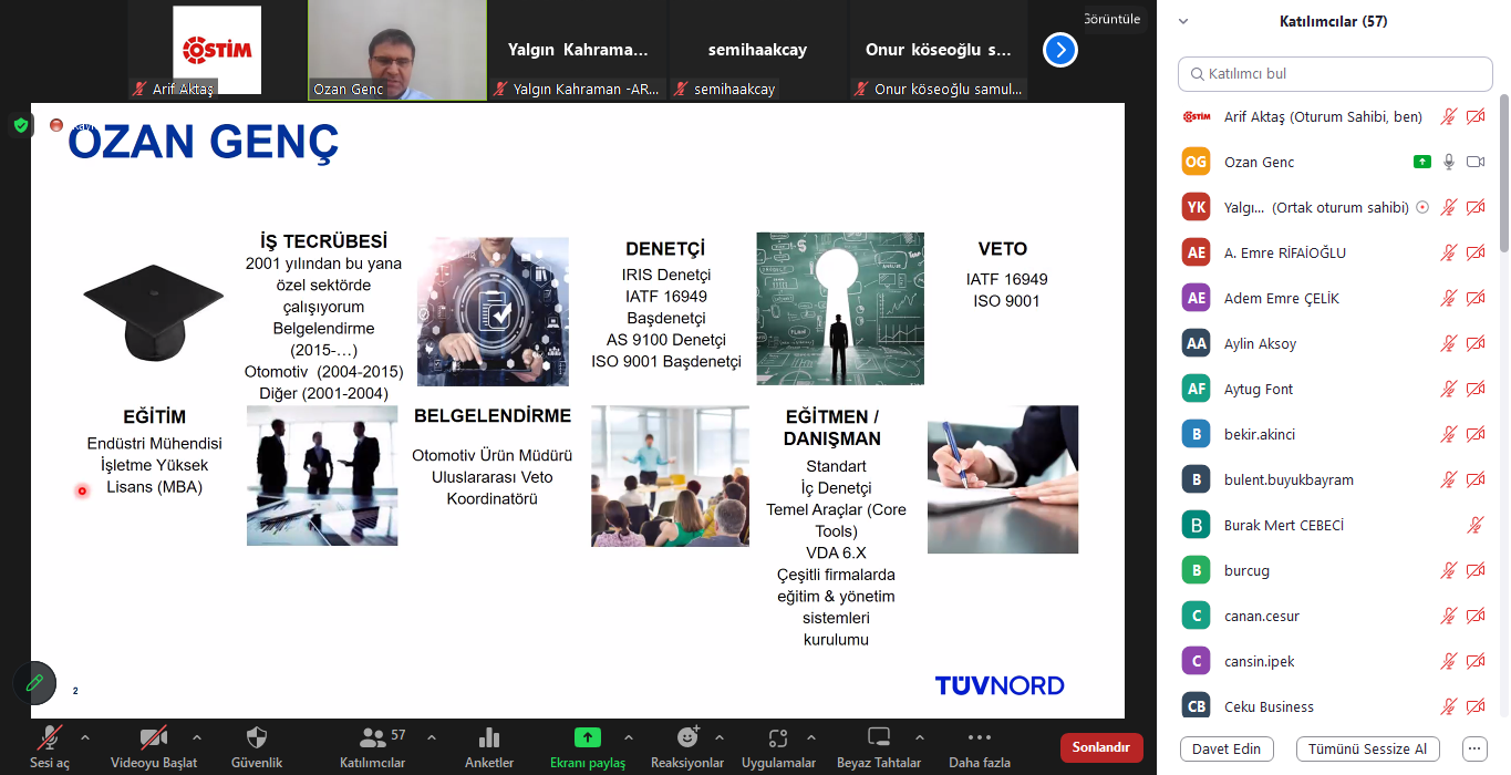 IRIS BİLGİLENDİRME WEBİNARI GERÇEKLEŞTİRİLDİ