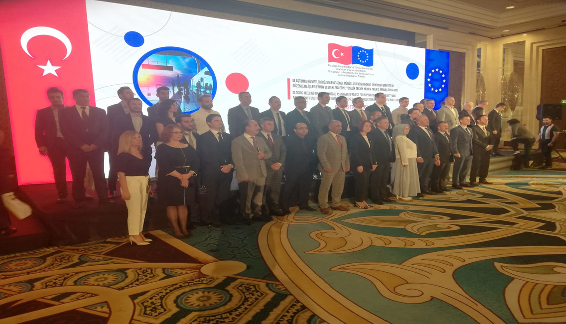 UHDGM DEMİRYOLU EMNİYETİ VE DÜZENLEME İŞLEVLERİNİN DESTEKLENMESİNE YÖNELİK TEKNİK YARDIM PROJESİ’NİN KAPANIŞ TOPLANTISINA KATILIM SAĞLADIK